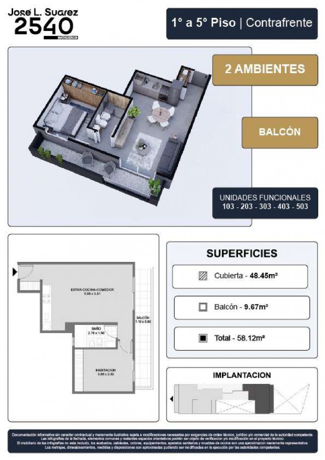 PRE VENTA EN POZO - DEPTO 2 AMB EN POZO- MATADEROS