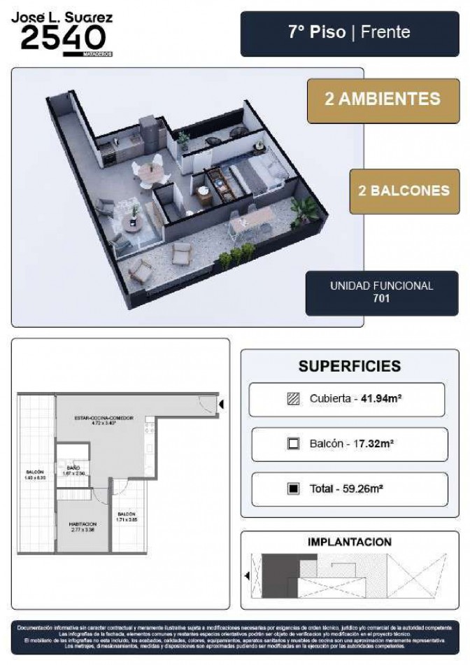 PRE VENTA EN POZO - DEPTO 2 AMB EN POZO- MATADEROS